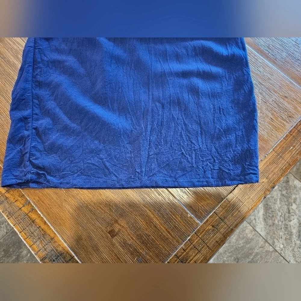 BUENOS NINOS NAVY BLUE JUMPSUIT SIDE POCKETS SPAGHETTI STRAPS SIZE MEDIUM - Picture 11 of 14